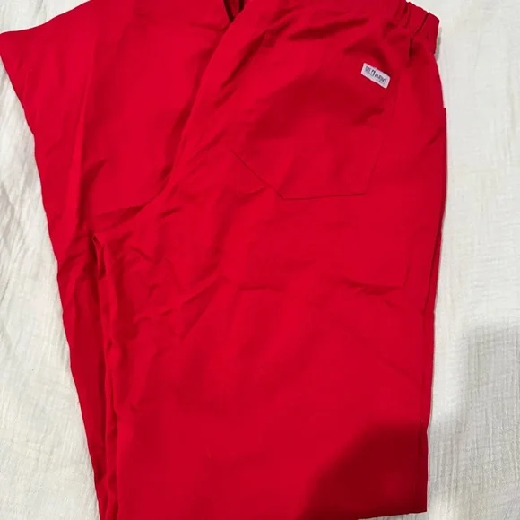 Grey's Anatomy Vibrant Red Scrub Top - Picture 7 of 10
